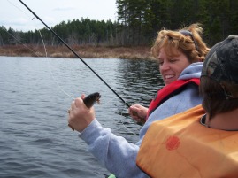 Mom's first fly rod catch